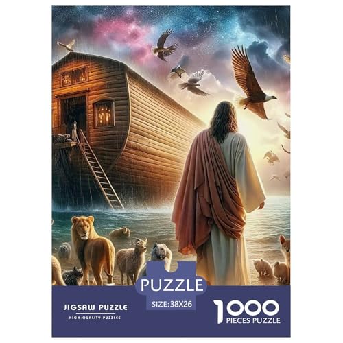 Puzzle Für Erwachsene 1000 Teilige RetterErwachsene Puzzle Lernspiel ArcheGeschenke Für Damen Für Erwachsene Kinder 38x26cm/1000pcs von TZOVPCDFA