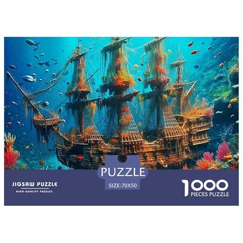Puzzle Für Erwachsene 1000 Teilige Schiffswrack Lernspiel Underwater Relics Geschenke Für Damen Für Erwachsene Und Kinder Ab 14 Jahren 70x50cm Puzzle Für Erwachsene 1000 Teilige Schiffswrack Lernspiel Underwater Relics Geschenke Für Damen Für Erwachsene Und Kinder Ab 14 Jahren 70x50cm von TZOVPCDFA