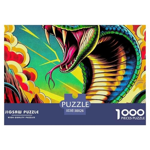 Puzzle Für Erwachsene 1000 Teilige Schlange Lernspiel Cool Reptile Theme Geschenke Für Damen Für Erwachsene Kinder 38x26cm Puzzle Für Erwachsene 1000 Teilige Schlange Lernspiel Cool Reptile Theme Geschenke Für Damen Für Erwachsene Kinder 38x26cm von TZOVPCDFA