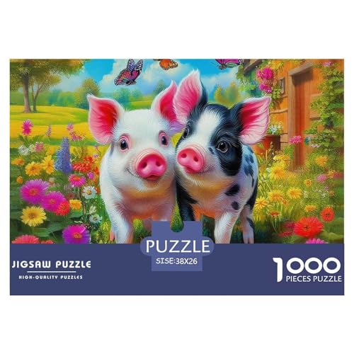 Puzzle Für Erwachsene 1000 Teilige Schwein Lernspiel Animal Theme Geschenke Für Damen Für Erwachsene Und Kinder Ab 14 Jahren 38x26cm Puzzle Für Erwachsene 1000 Teilige Schwein Lernspiel Animal Theme Geschenke Für Damen Für Erwachsene Und Kinder Ab 14 Jahren 38x26cm von TZOVPCDFA