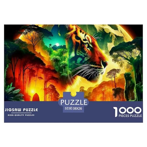 Puzzle Für Erwachsene 1000 Teilige Tiger Pädagogisches Spiel Wildlife Theme Geschenke Für Damen Für Erwachsene Kinder 38x26cm Puzzle Für Erwachsene 1000 Teilige Tiger Pädagogisches Spiel Wildlife Theme Geschenke Für Damen Für Erwachsene Kinder 38x26cm von TZOVPCDFA