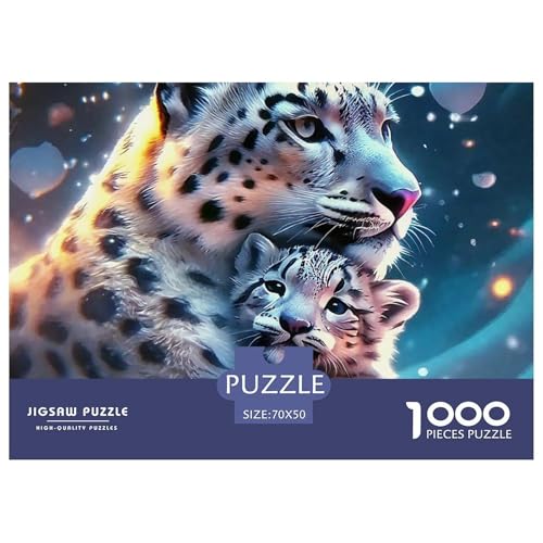 Puzzle Leopard1000 Teile Erwachsene Wildlife Theme Impossible Dekorieren Sie Für Erwachsene Und Kinder Ab 14 Jahren 70x50cm von TZOVPCDFA