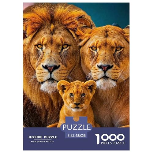 Puzzle LöwenPuzzle 1000 Teile Erwachsene Rätsel Wildlife Theme Klassische Rätsel Geschenke Für Männer Und Damen Für Erwachsene Und Kinder Ab 14 Jahren 38x26cm/1000pcs von TZOVPCDFA