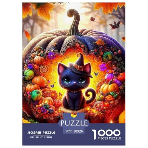 Puzzle Pumpkin and KatzePuzzle 1000 Teile Erwachsene Rätsel Halloween Impossible Puzzles Geschenke Für Männer Und Damen Für Erwachsene Und Kinder 38x26cm/1000pcs Puzzle Pumpkin and KatzePuzzle 1000 Teile Erwachsene Rätsel Halloween Impossible Puzzles Geschenke Für Männer Und Damen Für Erwachsene Und Kinder 38x26cm/1000pcs von TZOVPCDFA