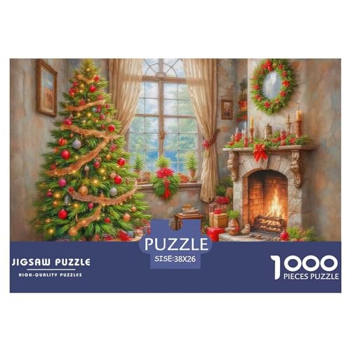 Puzzle WeihnachtenTree Puzzle 1000 Teile Erwachsene Rätsel Warm Little Room Klassische Rätsel Home Dekoration Für Erwachsene Und Kinder 38x26cm/1000pcs von TZOVPCDFA