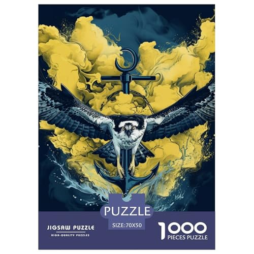 Puzzles 1000 Teile Puzzle AdlerLagerfeuer-Aktivität Puzzle Flag Image Geschicklichkeitsspiel Heimdekoration Für Erwachsene Und Kinder Ab 14 Jahren 70x50cm/1000pcs von TZOVPCDFA