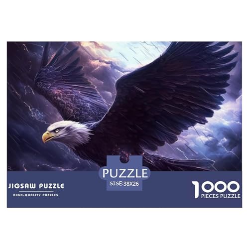 Puzzles 1000 Teile Puzzle AdlerLagerfeuer-Aktivität Puzzle Storm Geschicklichkeitsspiel Familienspiel Für Kinder Von 8-12 Jahren 38x26cm/1000pcs von TZOVPCDFA
