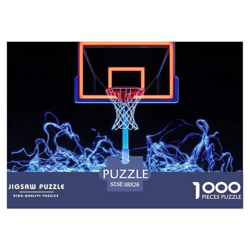 Puzzles 1000 Teile Puzzle BasketballLagerfeuer-Aktivität Puzzle Court Impossible SpielPuzzles-Geschenk Für Erwachsene Und Ältere Kinder 38x26cm/1000pcs von TZOVPCDFA