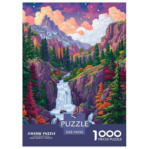 Puzzles 1000 Teile Puzzle Berge und WasserfälleLagerfeuer-Aktivität Puzzle Snow Mountain and Forest Impossible SpielFamilienspiel Für Männer Und Frauen 70x50cm/1000pcs Puzzles 1000 Teile Puzzle Berge und WasserfälleLagerfeuer-Aktivität Puzzle Snow Mountain and Forest Impossible SpielFamilienspiel Für Männer Und Frauen 70x50cm/1000pcs von TZOVPCDFA