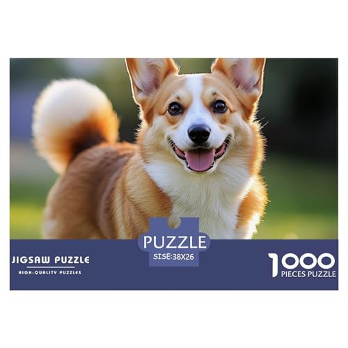 Puzzles 1000 Teile Puzzle CorgiLagerfeuer-Aktivität Puzzle Cute Pets Geschicklichkeitsspiel Puzzles-Geschenk Für Erwachsene Und Ältere Kinder 38x26cm/1000pcs von TZOVPCDFA