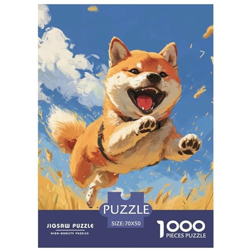 Puzzles 1000 Teile Puzzle Cute Shiba InuLagerfeuer-Aktivität Puzzle Niedlicher Kleiner HundGeschicklichkeitsspiel Familienspiel Für Männer Und Frauen 70x50cm/1000pcs von TZOVPCDFA