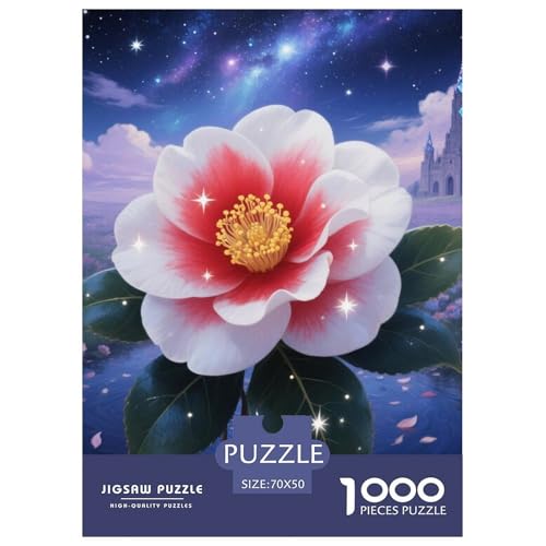 Puzzles 1000 Teile Puzzle Die KamellienJaponicaLagerfeuer-Aktivität Puzzle Landscape Painting Geschicklichkeitsspiel Puzzles-Geschenk Für Erwachsene Und Kinder Ab 14 Jahren 70x50cm/1000pcs von TZOVPCDFA