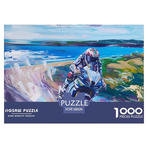 Puzzles 1000 Teile Puzzle Dirt BikeLagerfeuer-Aktivität Puzzle Ring Road Geschicklichkeitsspiel Für Die Ganze Familie Für Kinder Von 8-12 Jahren 38x26cm/1000pcs von TZOVPCDFA