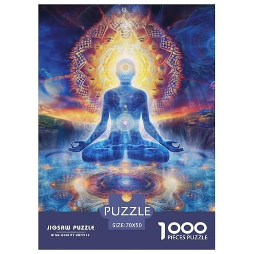Puzzles 1000 Teile Puzzle Dream BuddhaLagerfeuer-Aktivität Puzzle Ksitigarbha King Geschicklichkeitsspiel Heimdekoration Für Erwachsene Und Kinder Ab 14 Jahren 70x50cm/1000pcs von TZOVPCDFA