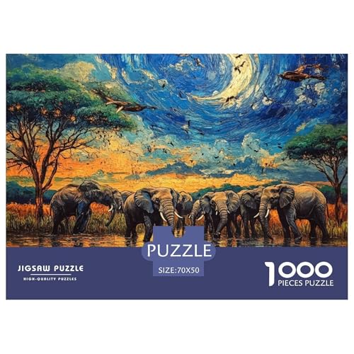 Puzzles 1000 Teile Puzzle ElefantenLagerfeuer-Aktivität Puzzle Afrikanische TiereGeschicklichkeitsspiel Familienspiel Für Männer Und Frauen 70x50cm/1000pcs Puzzles 1000 Teile Puzzle ElefantenLagerfeuer-Aktivität Puzzle Afrikanische TiereGeschicklichkeitsspiel Familienspiel Für Männer Und Frauen 70x50cm/1000pcs von TZOVPCDFA