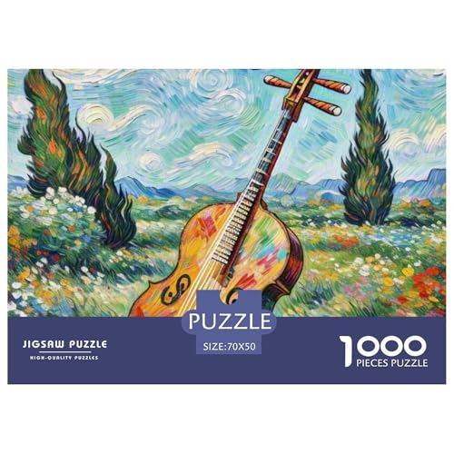 Puzzles 1000 Teile Puzzle ErhuLagerfeuer-Aktivität Puzzle Oil Painting Style Geschicklichkeitsspiel Familienspiel Für Erwachsene Und Ältere Kinder 70x50cm/1000pcs von TZOVPCDFA