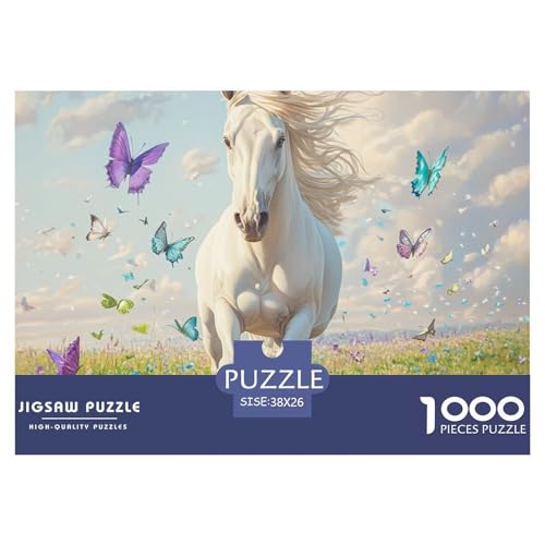 Puzzles 1000 Teile Puzzle Fine PferdLagerfeuer-Aktivität Puzzle Mount Geschicklichkeitsspiel Familienspiel Für Männer Und Frauen 38x26cm/1000pcs von TZOVPCDFA