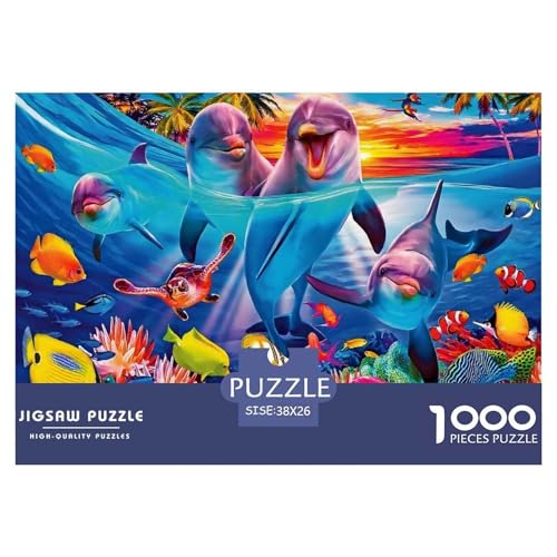 Puzzles 1000 Teile Puzzle FischschuleLagerfeuer-Aktivität Puzzle The Underwater World Geschicklichkeitsspiel Heimdekoration Für Kinder Von 8-12 Jahren 38x26cm/1000pcs von TZOVPCDFA