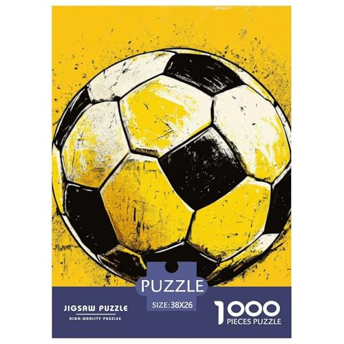 Puzzles 1000 Teile Puzzle FußballLagerfeuer-Aktivität Puzzle Cool Patterns Geschicklichkeitsspiel Familienspiel Für Erwachsene Und Kinder 38x26cm/1000pcs von TZOVPCDFA