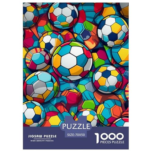 Puzzles 1000 Teile Puzzle FußballLagerfeuer-Aktivität Puzzle GraffitiStyle Geschicklichkeitsspiel Familienspiel Für Männer Und Frauen 70x50cm/1000pcs von TZOVPCDFA