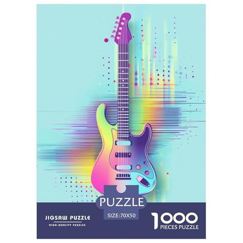 Puzzles 1000 Teile Puzzle GitarreLagerfeuer-Aktivität Puzzle Plucked Instrument Geschicklichkeitsspiel Familienspiel Für Erwachsene Und Kinder 70x50cm/1000pcs von TZOVPCDFA