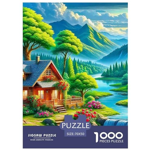 Puzzles 1000 Teile Puzzle HausLagerfeuer-Aktivität Puzzle Exquisite Scenery Geschicklichkeitsspiel Für Die Ganze Familie Für Männer Und Frauen 70x50cm/1000pcs von TZOVPCDFA