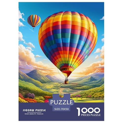 Puzzles 1000 Teile Puzzle HeißluftballonLagerfeuer-Aktivität Puzzle Global Journey Geschicklichkeitsspiel Puzzles-Geschenk Für Erwachsene Und Kinder 70x50cm/1000pcs von TZOVPCDFA