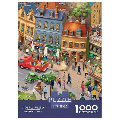 Puzzles 1000 Teile Puzzle Hektische StadtLagerfeuer-Aktivität Puzzle A Bustling Small StadtFarbenfrohes Legespiel Familienspiel Für Kinder Von 8-12 Jahren 38x26cm/1000pcs Puzzles 1000 Teile Puzzle Hektische StadtLagerfeuer-Aktivität Puzzle A Bustling Small StadtFarbenfrohes Legespiel Familienspiel Für Kinder Von 8-12 Jahren 38x26cm/1000pcs von TZOVPCDFA