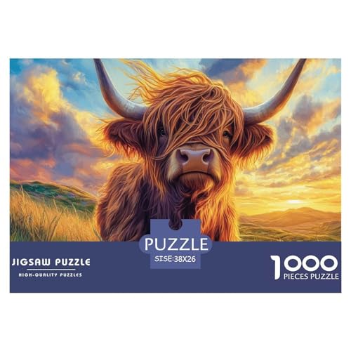 Puzzles 1000 Teile Puzzle Highland RinderLagerfeuer-Aktivität Puzzle Highlands Ranch Geschicklichkeitsspiel Familienspiel Für Männer Und Frauen 38x26cm/1000pcs Puzzles 1000 Teile Puzzle Highland RinderLagerfeuer-Aktivität Puzzle Highlands Ranch Geschicklichkeitsspiel Familienspiel Für Männer Und Frauen 38x26cm/1000pcs von TZOVPCDFA