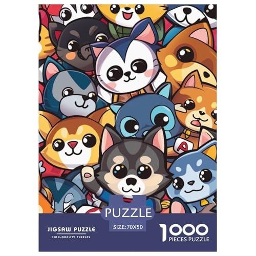 Puzzles 1000 Teile Puzzle HundLagerfeuer-Aktivität Puzzle Niedlicher Kleiner HundGeschicklichkeitsspiel Puzzles-Geschenk Für Erwachsene Und Ältere Kinder 70x50cm/1000pcs von TZOVPCDFA