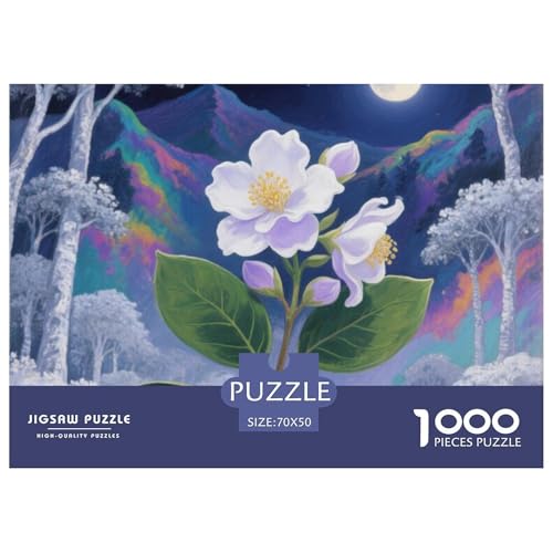 Puzzles 1000 Teile Puzzle JasminLagerfeuer-Aktivität Puzzle Beautiful Flower Geschicklichkeitsspiel Puzzles-Geschenk Für Erwachsene Und Kinder 70x50cm/1000pcs von TZOVPCDFA