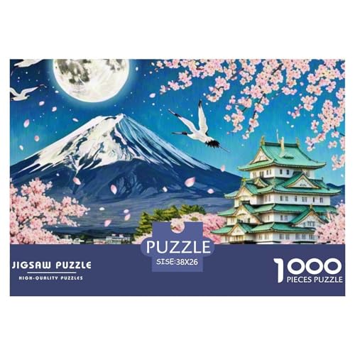 Puzzles 1000 Teile Puzzle KirschblüteLagerfeuer-Aktivität Puzzle Natural Wonders Geschicklichkeitsspiel Familienspiel Für Kinder Von 8-12 Jahren 38x26cm/1000pcs von TZOVPCDFA