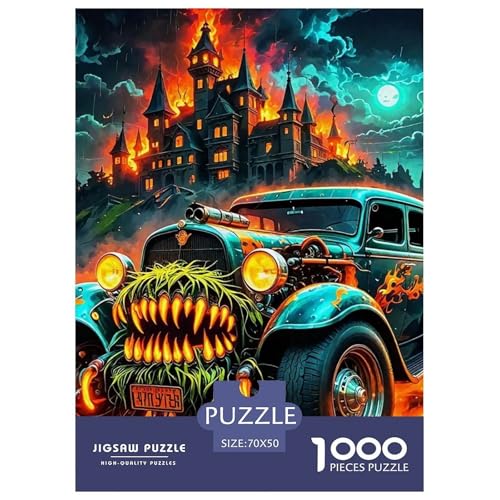 Puzzles 1000 Teile Puzzle KürbisSchlossLagerfeuer-Aktivität Puzzle Wansheng Theme Geschicklichkeitsspiel Heimdekoration Für Erwachsene Und Kinder Ab 14 Jahren 70x50cm/1000pcs von TZOVPCDFA