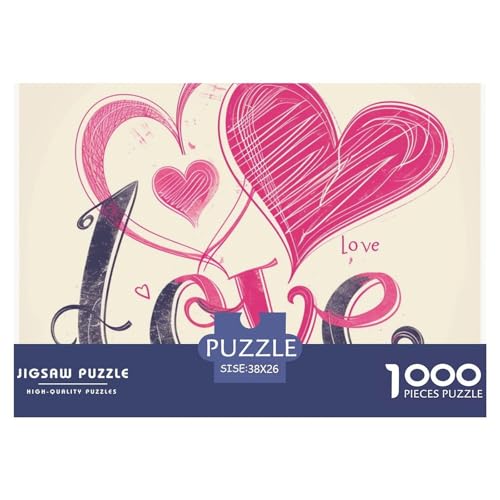 Puzzles 1000 Teile Puzzle LiebeLagerfeuer-Aktivität Puzzle GraffitiPainting Geschicklichkeitsspiel Für Die Ganze Familie Für Erwachsene Und Ältere Kinder 38x26cm/1000pcs von TZOVPCDFA