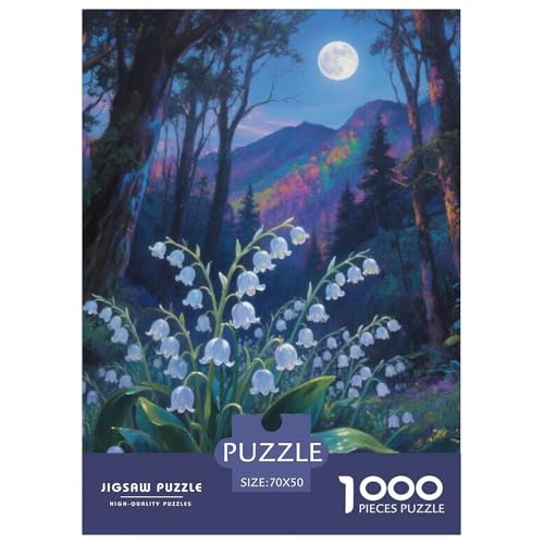 Puzzles 1000 Teile Puzzle Lilie des TalsLagerfeuer-Aktivität Puzzle Landscape Painting Geschicklichkeitsspiel Familienspiel Für Männer Und Frauen 70x50cm/1000pcs von TZOVPCDFA