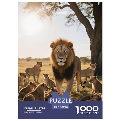 Puzzles 1000 Teile Puzzle LöwenLagerfeuer-Aktivität Puzzle Wildlife Geschicklichkeitsspiel Für Die Ganze Familie Für Erwachsene Und Kinder Ab 14 Jahren 38x26cm/1000pcs Puzzles 1000 Teile Puzzle LöwenLagerfeuer-Aktivität Puzzle Wildlife Geschicklichkeitsspiel Für Die Ganze Familie Für Erwachsene Und Kinder Ab 14 Jahren 38x26cm/1000pcs von TZOVPCDFA