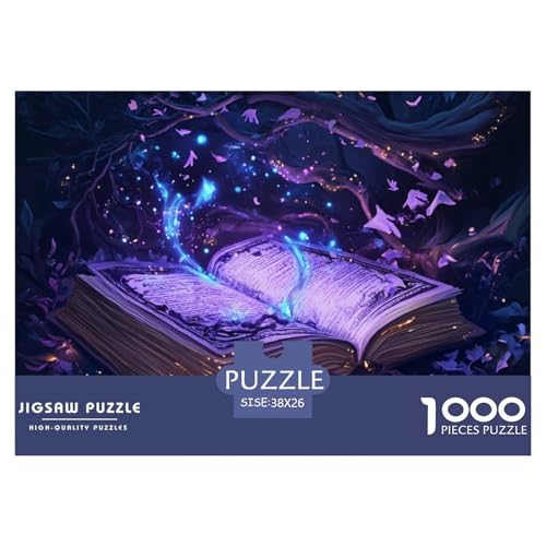 Puzzles 1000 Teile Puzzle Magische BücherLagerfeuer-Aktivität Puzzle Book Geschicklichkeitsspiel Für Die Ganze Familie Für Erwachsene Und Kinder 38x26cm/1000pcs von TZOVPCDFA
