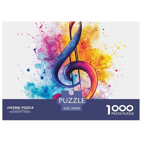 Puzzles 1000 Teile Puzzle MusiknotationLagerfeuer-Aktivität Puzzle Artistic Style Geschicklichkeitsspiel Heimdekoration Für Männer Und Frauen 70x50cm/1000pcs von TZOVPCDFA