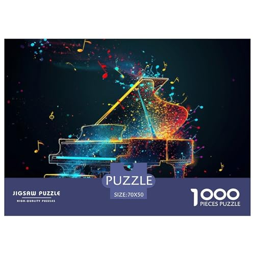 Puzzles 1000 Teile Puzzle MusiknotationLagerfeuer-Aktivität Puzzle Piano Geschicklichkeitsspiel Familienspiel Für Kinder Von 8-12 Jahren 70x50cm/1000pcs von TZOVPCDFA