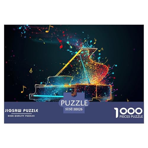 Puzzles 1000 Teile Puzzle MusiknotationLagerfeuer-Aktivität Puzzle Piano Impossible SpielFür Die Ganze Familie Für Erwachsene Und Kinder 38x26cm/1000pcs von TZOVPCDFA