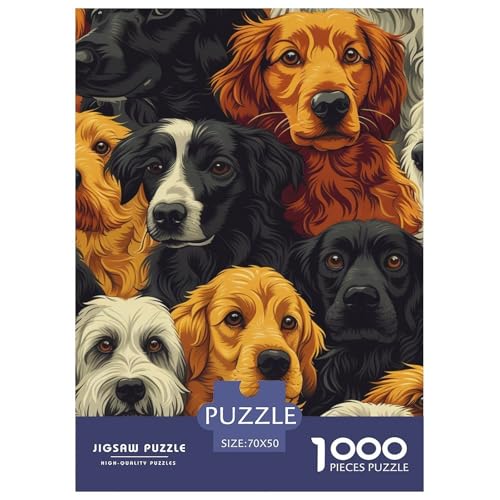 Puzzles 1000 Teile Puzzle Niedlicher Kleiner HundLagerfeuer-Aktivität Puzzle The LabradorRetrieverImpossible SpielFamilienspiel Für Erwachsene Und Ältere Kinder 70x50cm/1000pcs von TZOVPCDFA