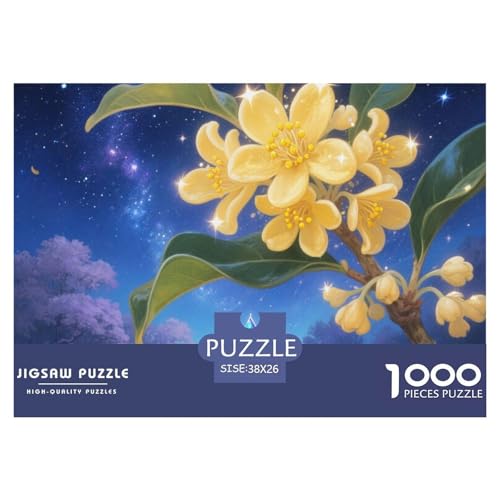 Puzzles 1000 Teile Puzzle Osmanthus BlumeLagerfeuer-Aktivität Puzzle Beautiful Flower Geschicklichkeitsspiel Für Die Ganze Familie Für Kinder Von 8-12 Jahren 38x26cm/1000pcs von TZOVPCDFA
