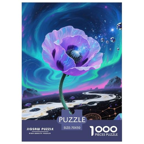 Puzzles 1000 Teile Puzzle Papaver RhoeasLagerfeuer-Aktivität Puzzle Aurora Geschicklichkeitsspiel Familienspiel Für Erwachsene Und Kinder 70x50cm/1000pcs von TZOVPCDFA
