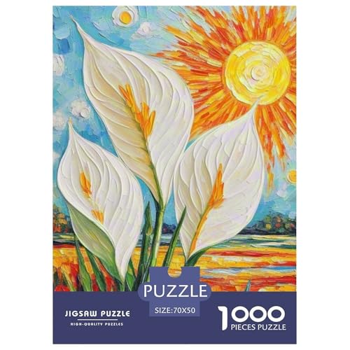 Puzzles 1000 Teile Puzzle Peace LilieLagerfeuer-Aktivität Puzzle Landscape Painting Geschicklichkeitsspiel Puzzles-Geschenk Für Kinder Von 8-12 Jahren 70x50cm/1000pcs von TZOVPCDFA