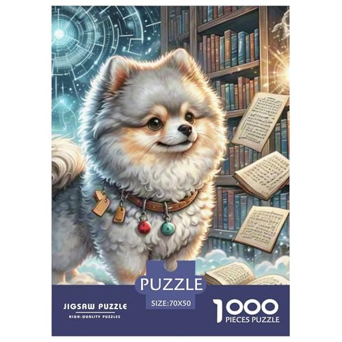 Puzzles 1000 Teile Puzzle PommernLagerfeuer-Aktivität Puzzle Library Impossible SpielPuzzles-Geschenk Für Männer Und Frauen 70x50cm/1000pcs von TZOVPCDFA