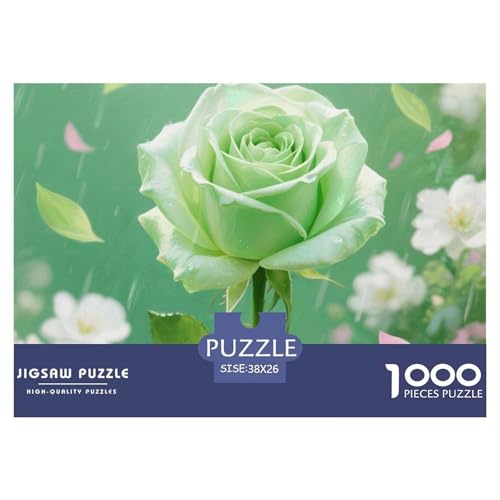 Puzzles 1000 Teile Puzzle RoseLagerfeuer-Aktivität Puzzle Beautiful Flower Geschicklichkeitsspiel Für Die Ganze Familie Für Kinder Von 8-12 Jahren 38x26cm/1000pcs von TZOVPCDFA