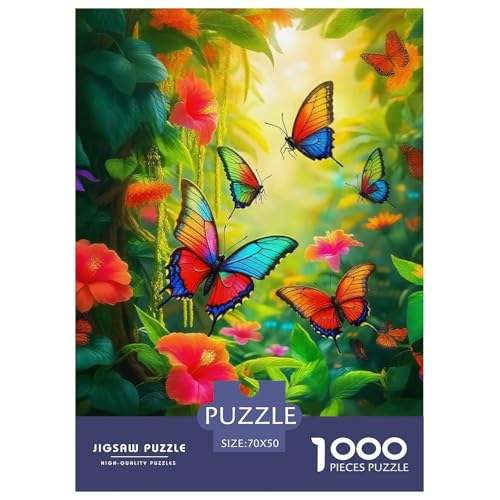 Puzzles 1000 Teile Puzzle SchmetterlingLagerfeuer-Aktivität Puzzle Dazzling Insects Geschicklichkeitsspiel Familienspiel Für Männer Und Frauen 70x50cm/1000pcs von TZOVPCDFA