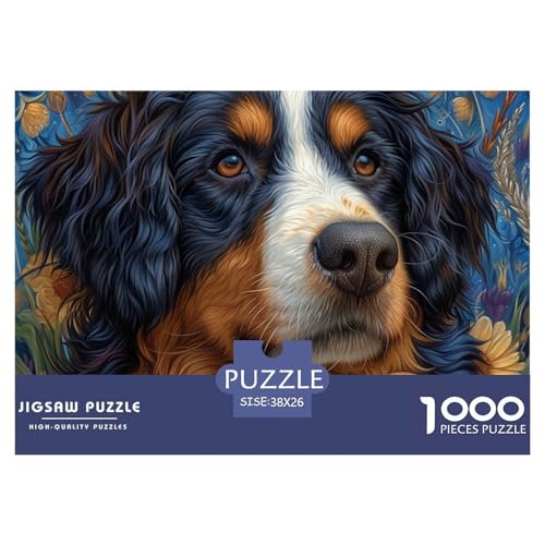 Puzzles 1000 Teile Puzzle Smile HundLagerfeuer-Aktivität Puzzle Art TierePainting Impossible SpielPuzzles-Geschenk Für Erwachsene Und Kinder 38x26cm/1000pcs von TZOVPCDFA