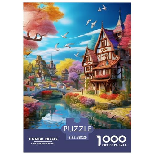 Puzzles 1000 Teile Puzzle Stadtlandschaft ArchitekturLagerfeuer-Aktivität Puzzle Beautiful Little River Geschicklichkeitsspiel Familienspiel Für Männer Und Frauen 38x26cm/1000pcs Puzzles 1000 Teile Puzzle Stadtlandschaft ArchitekturLagerfeuer-Aktivität Puzzle Beautiful Little River Geschicklichkeitsspiel Familienspiel Für Männer Und Frauen 38x26cm/1000pcs von TZOVPCDFA