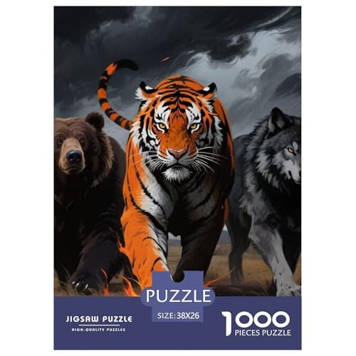 Puzzles 1000 Teile Puzzle TigerLagerfeuer-Aktivität Puzzle Wildlife Geschicklichkeitsspiel Für Die Ganze Familie Für Erwachsene Und Kinder 38x26cm/1000pcs Puzzles 1000 Teile Puzzle TigerLagerfeuer-Aktivität Puzzle Wildlife Geschicklichkeitsspiel Für Die Ganze Familie Für Erwachsene Und Kinder 38x26cm/1000pcs von TZOVPCDFA